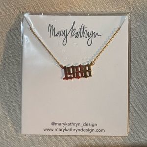 1988- Gothic Style Year Necklace by Mary Kathryn Design